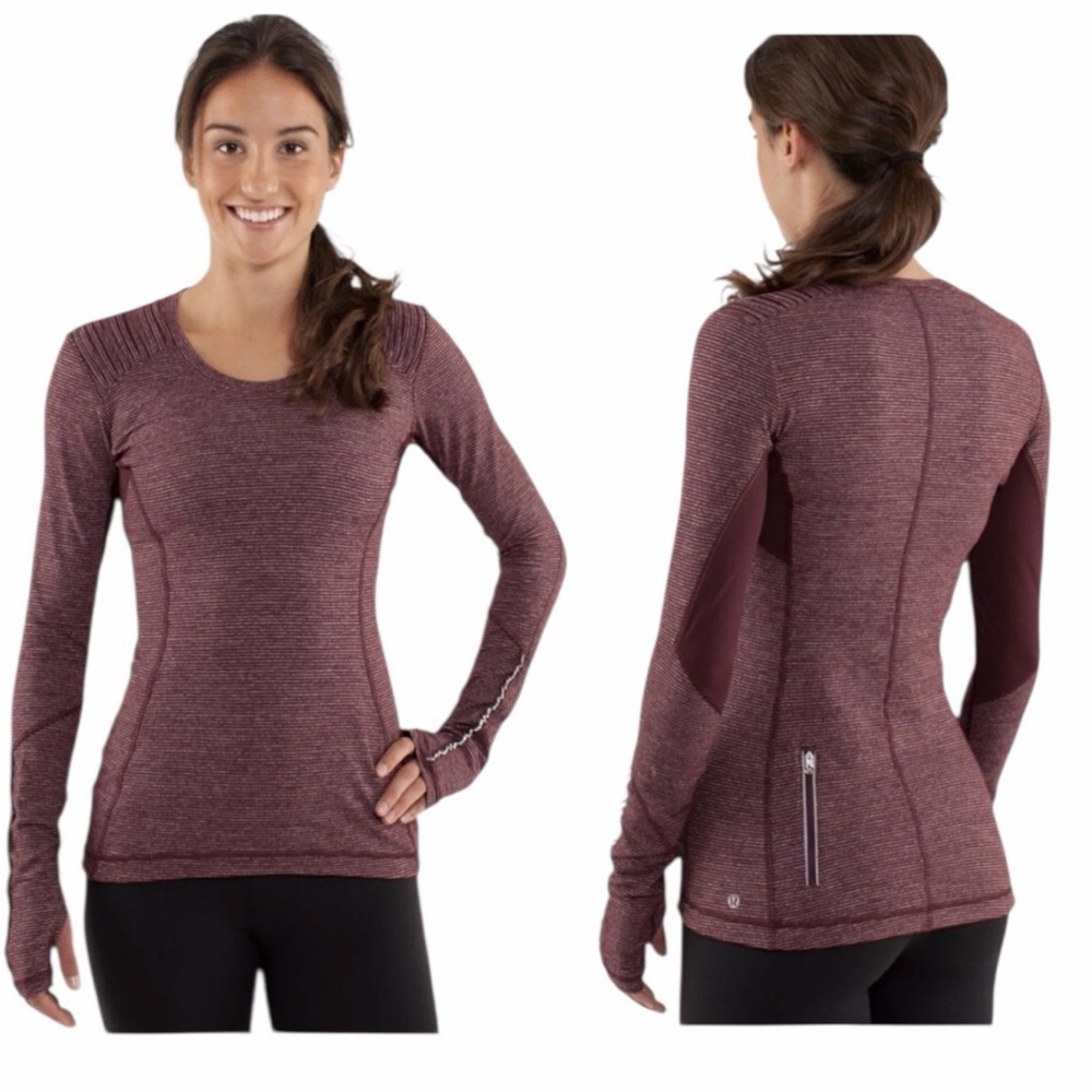 LULULEMON Star Runner Long Sleeve Top Tee Size 4
